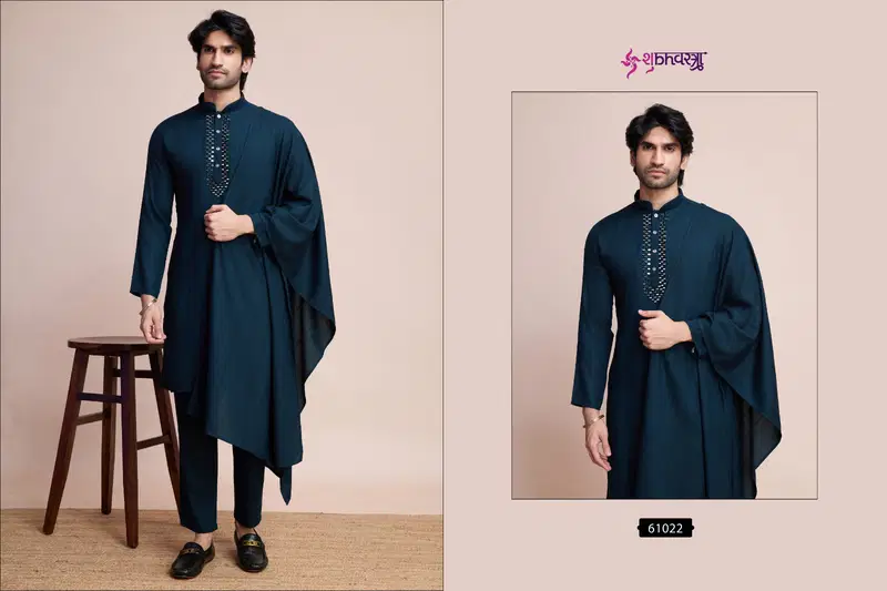 Modern Ethnics By Shubhvastra Mens Kurta Pajama With Dupatta Wholesale Online